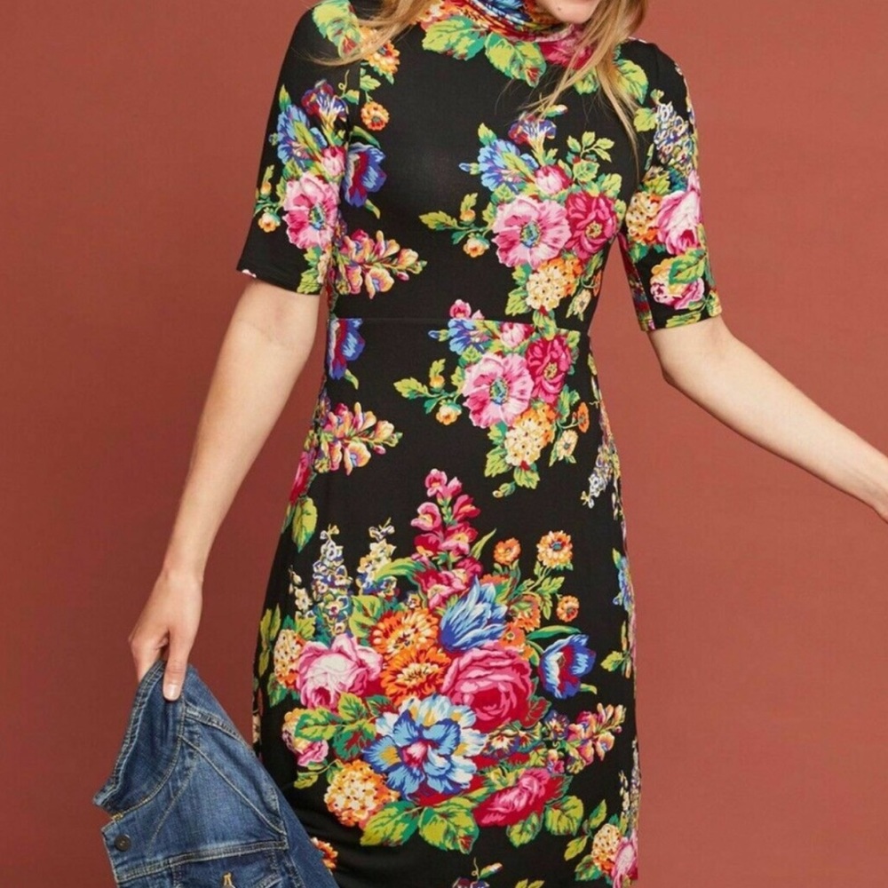 Anthropologie ett:twa Coreyell Turtleneck Dress